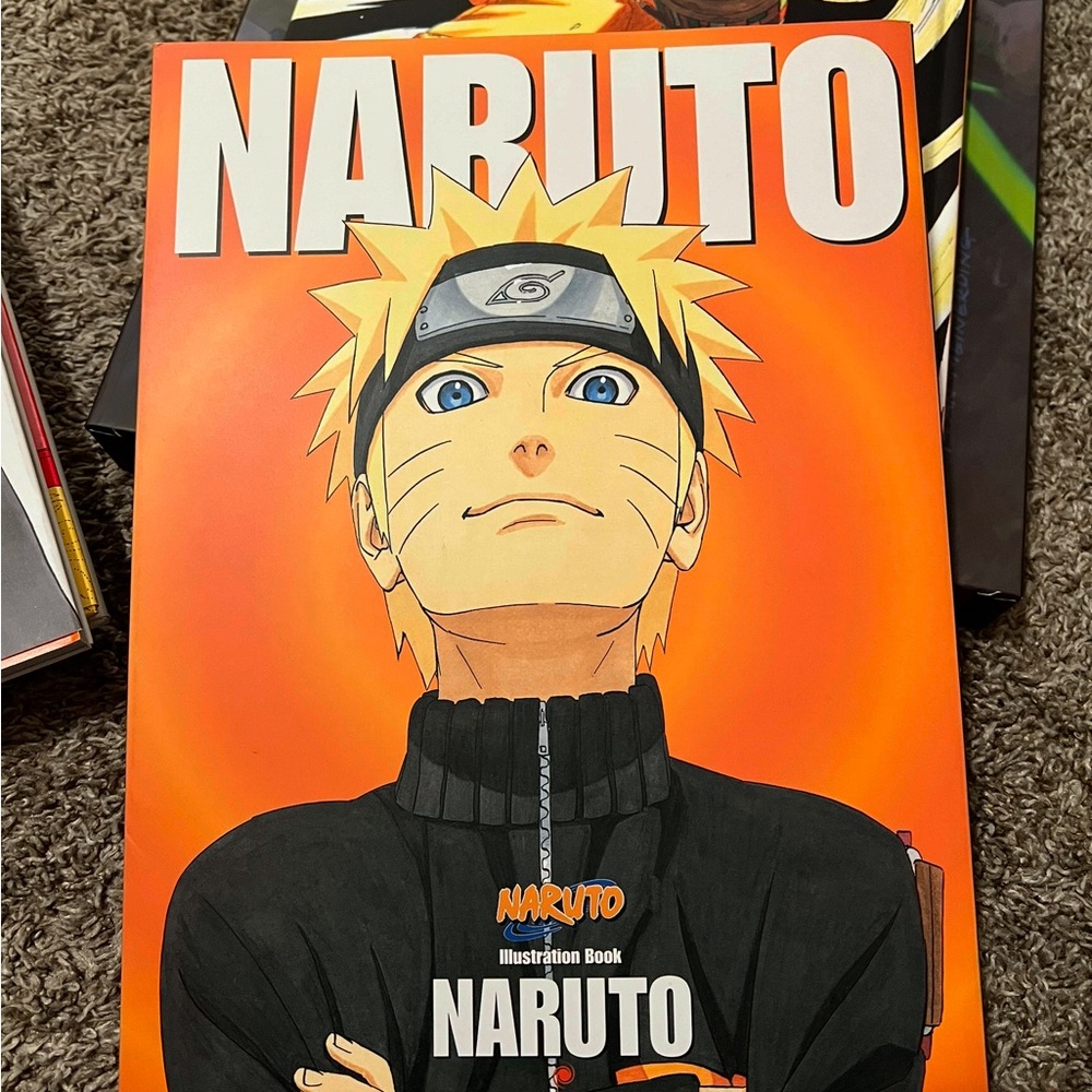 3 different Naruto Illustration Book the art of naruto
